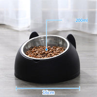 HKM-3840829 Double Stainless Steel Cat and Dog Bowl with Durable Design