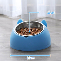 HKM-3840829 Double Stainless Steel Cat and Dog Bowl with Durable Design