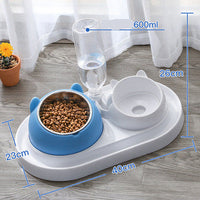 HKM-3840829 Double Stainless Steel Cat and Dog Bowl with Durable Design
