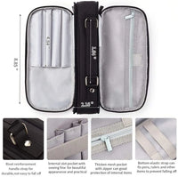 HKM-384083 Custom Multi-Compartment Office Pen Organizer and Pencil Case for School Use