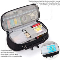 HKM-384083 Custom Multi-Compartment Office Pen Organizer and Pencil Case for School Use