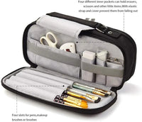 HKM-384083 Custom Multi-Compartment Office Pen Organizer and Pencil Case for School Use