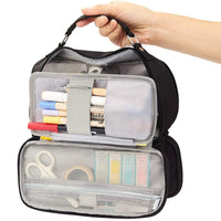 HKM-384083 Custom Multi-Compartment Office Pen Organizer and Pencil Case for School Use