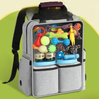 HKM-3841085 Large Capacity Gray Pet Outdoor Bag with Tableware Set and Accessories
