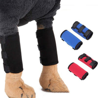 HKM-3841469 Neoprene Dog Knee Protective Gear – Non-Slip, Warm, and Wear-Resistant Knee Support – Available in Black, Red, and Blue Sizes S, M, L