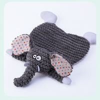 HKM-3842109 Bite-Resistant Velvet Fox Elephant Plush Toy for Cats and Dogs - Boredom Relief