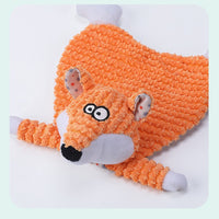 HKM-3842109 Bite-Resistant Velvet Fox Elephant Plush Toy for Cats and Dogs - Boredom Relief