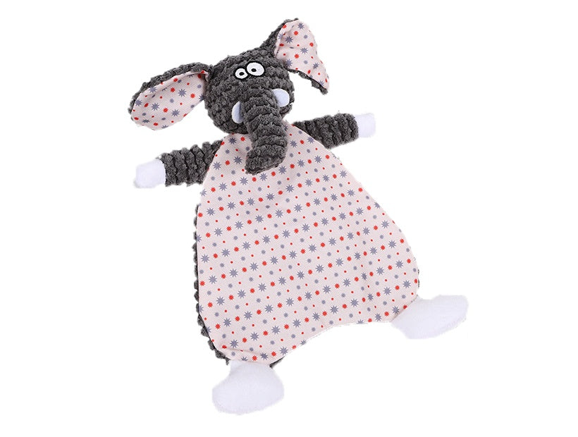 HKM-3842109 Bite-Resistant Velvet Fox Elephant Plush Toy for Cats and Dogs - Boredom Relief