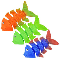 HKM-384211 Colorful Underwater Sinking Fish Toys Set - 3 Pcs for Fun Pool Diving Training