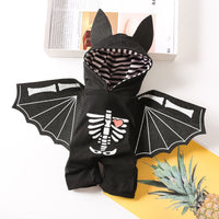 HKM-3843005 Stylish Black Bat Costume for Dogs - Transforming Pet Outfit in Various Sizes