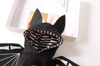 HKM-3843005 Stylish Black Bat Costume for Dogs - Transforming Pet Outfit in Various Sizes