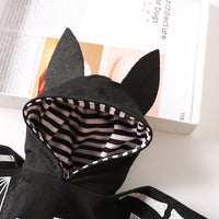 HKM-3843005 Stylish Black Bat Costume for Dogs - Transforming Pet Outfit in Various Sizes
