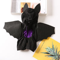 HKM-3843005 Stylish Black Bat Costume for Dogs - Transforming Pet Outfit in Various Sizes