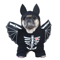 HKM-3843005 Stylish Black Bat Costume for Dogs - Transforming Pet Outfit in Various Sizes