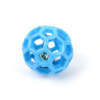 HKM-3843261 Durable Rubber Hollow Ball Pet Toy for Dogs and Cats - Two-Color Design