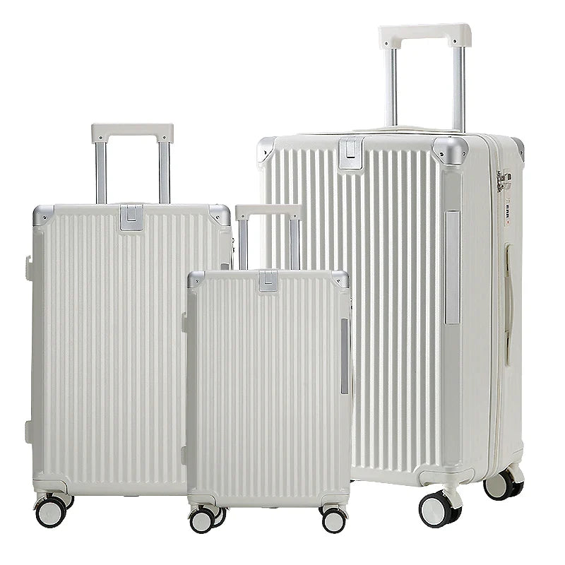 HKM-384339 Travel Luggage Set - 3 Piece Soft Shell Suitcase Collection with Carry-On Bag