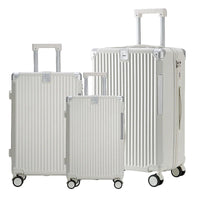 HKM-384339 Travel Luggage Set - 3 Piece Soft Shell Suitcase Collection with Carry-On Bag