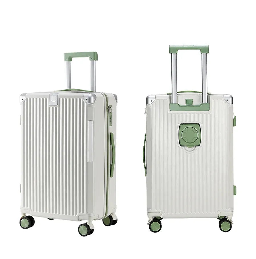 HKM-384339 Travel Luggage Set - 3 Piece Soft Shell Suitcase Collection with Carry-On Bag