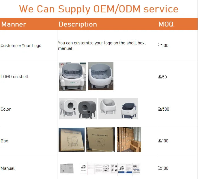 HKM-384403 Smart Automatic Self-Cleaning Cat Litter Box with Mobile Control and Spacious 70L Capacity