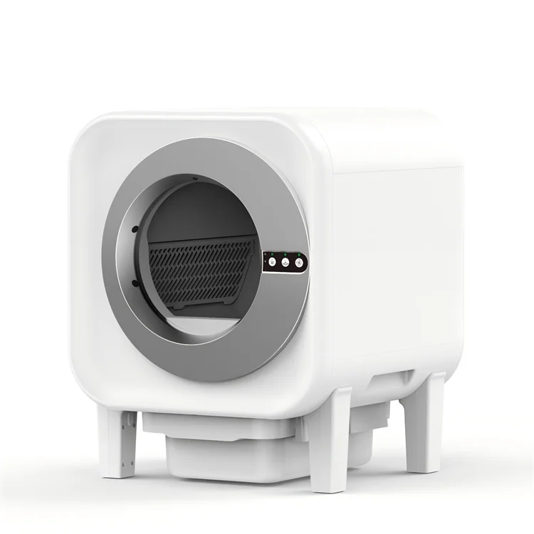 HKM-384403 Smart Automatic Self-Cleaning Cat Litter Box with Mobile Control and Spacious 70L Capacity
