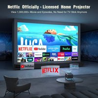 HKM-384467 1080p Full HD Pico Projector with Smart LED LCD Technology for Home Theatre and Education, Supports WiFi and 3D