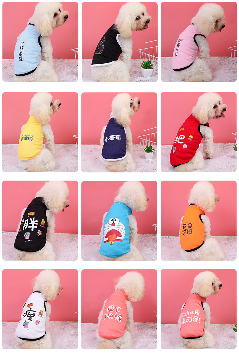 HKM-3845181 Versatile Polyester Dog Vest for Small Breeds - Fun Designs & Comfortable Fit