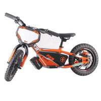 HKM-384531 12-Inch Electric Balance Bike with Brushless Hub Motor, 36V 250W, 2 Speed, Aluminum Alloy Frame, Quick Disconnect Battery, Disc Brakes