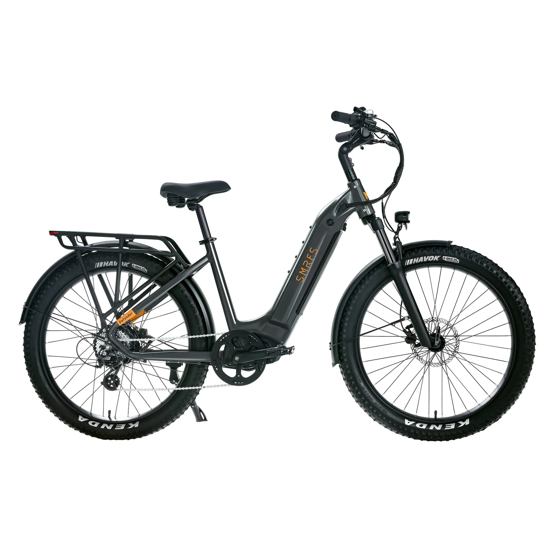 HKM-384659 48V 7-Speed Electric City E-Bike with Integrated Battery, 26" Aluminum Frame, and Hydraulic Disc Brakes