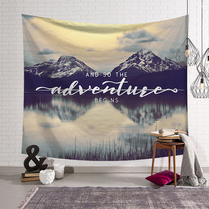 HKM-384659 Nordic Style Tapestry Wall Hanging - 100% Polyester Fiber, Multi-Use for Home Décor, Beach, and Yoga