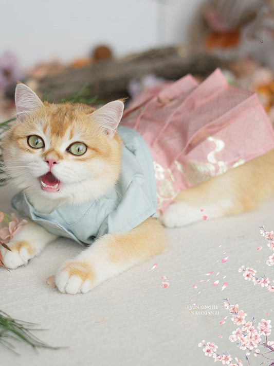 HKM-3848765 Light Green, Pink, and White Pet Skirts for Cats and Dogs ¨C Sizes XS to XL