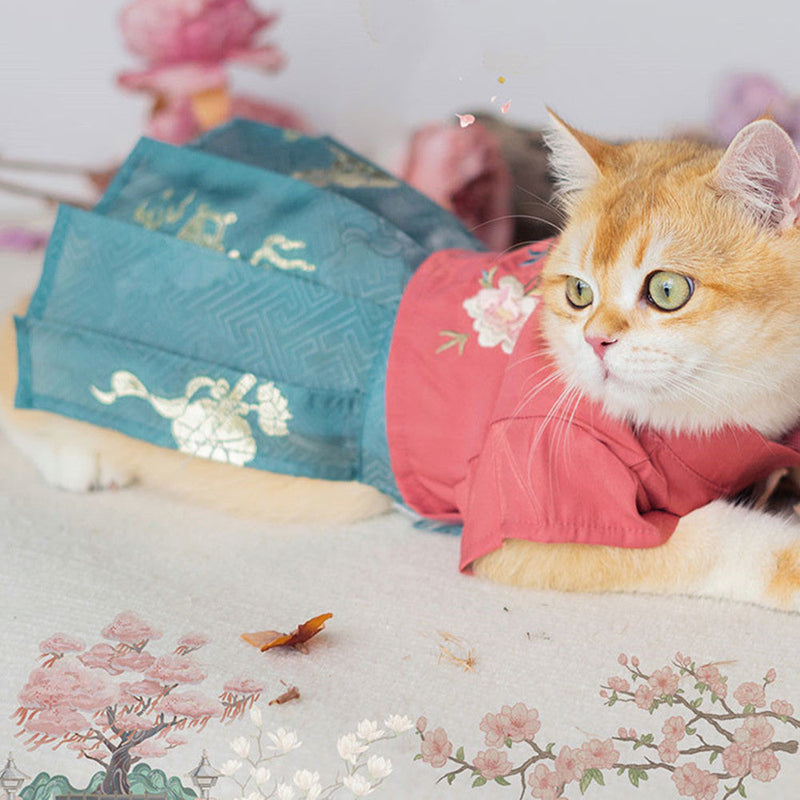 HKM-3848765 Light Green, Pink, and White Pet Skirts for Cats and Dogs ¨C Sizes XS to XL
