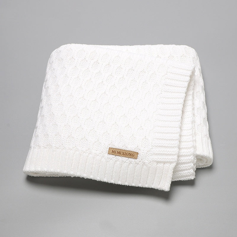 HKM-385107 Solid Color Three-Dimensional Line Infant Hug Blanket - Available in Pink, Beige Khaki, Bleached, Light Green, Medium Gray