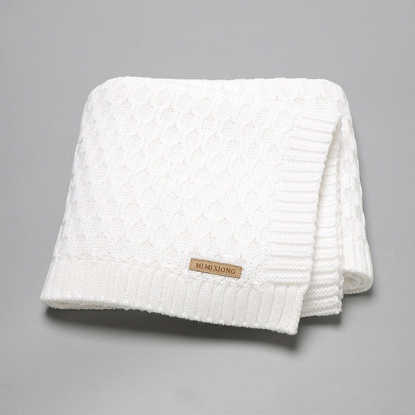 HKM-385107 Solid Color Three-Dimensional Line Infant Hug Blanket - Available in Pink, Beige Khaki, Bleached, Light Green, Medium Gray