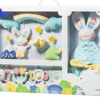 HKM-3851197 Newborn Comfort Rabbit Rattle Teether - Educational Toy for Emotional and Sensory Development