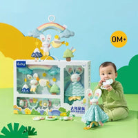 HKM-3851197 Newborn Comfort Rabbit Rattle Teether - Educational Toy for Emotional and Sensory Development