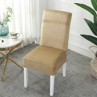 HKM-385171 Thickened Silver Fox Velvet Stretch Chair Cover for Modern Home Decor