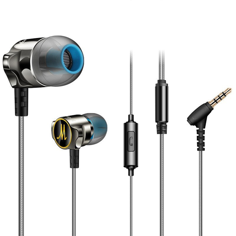 HKM-385171 Zinc Alloy In-Ear Wired Earphones with Moving Coil Technology, 120cm Cable Length, 100 dB Sensitivity