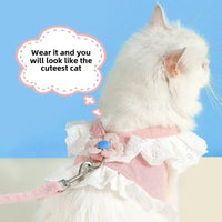 HKM-3851837 Adjustable Pet Leash with Safety Rope for Dogs and Cats - Comfortable Walking Strap for Puppies and Small Pets