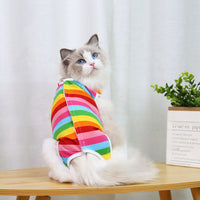 HKM-3852605 Fashion Minimalist Cat Spay and Neuter Clothing in Various Colors and Patterns