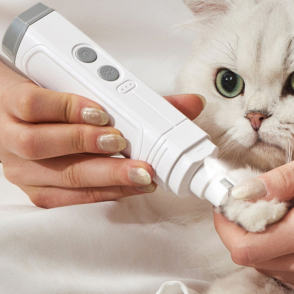 HKM-3854141 P3 Automatic Pet Nail Trimmer with Dual LED Lights and Replaceable Grinding Wheel