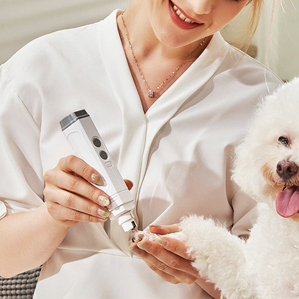 HKM-3854141 P3 Automatic Pet Nail Trimmer with Dual LED Lights and Replaceable Grinding Wheel