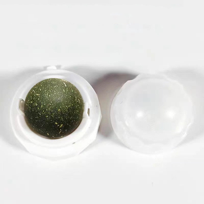 HKM-3854525 Cat Mint & Silver Vine Ball Toy with 360¡ã Rotation for Oral Health and Entertainment, Natural Non-Toxic Material