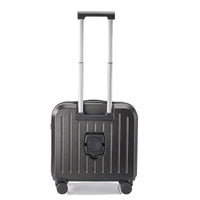 HKM-385491 Compact 18-Inch Expandable Suitcase with Integrated Laptop Stand and Wheels for Travel