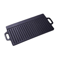 HKM-385619 Double Sided Cast Iron Griddle for Outdoor Camping and Kitchen Use - Model 20241108N