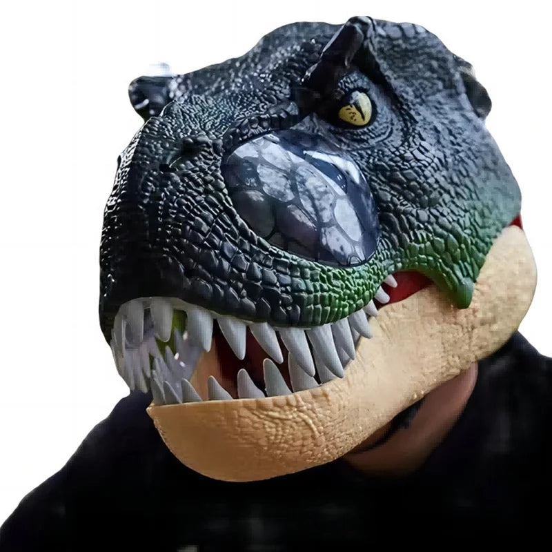 HKM-385683 Dinosaur LED Light Up Mask for Halloween Parties - Novelty Fun Toy for Ages 5 and Up
