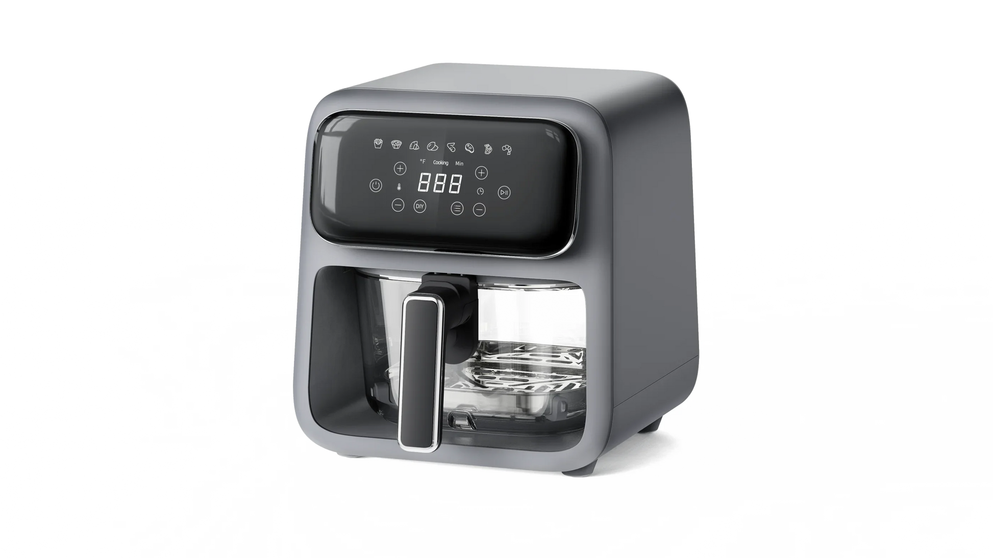 HKM-385683 High Boron Glass 4.2L Air Fryer Oven for Efficient Cooking & Healthy Frying
