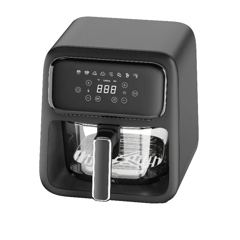 HKM-385683 High Boron Glass 4.2L Air Fryer Oven for Efficient Cooking & Healthy Frying