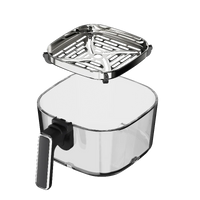 HKM-385683 High Boron Glass 4.2L Air Fryer Oven for Efficient Cooking & Healthy Frying