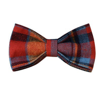 HKM-3858109 Velvet Plaid Dog Collar with Alloy Buckle - Cotton Fabric, Sizes S to XL