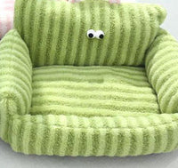 HKM-3860157 Cozy Striped Nest Sofa for Small Dogs ¨C Blue, Warm Yellow, Pink, Grass Green Options
